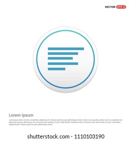Document align icon Hexa White Background icon template - Free vector icon