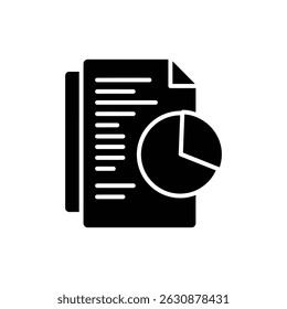 Document Analysis Plan with Pie Chart for Business Strategy and Growth