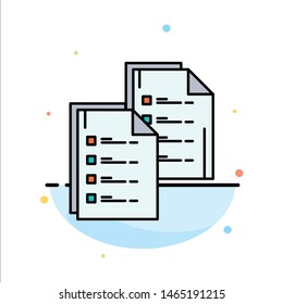 Document, Analytics, Data, Copy, Paper, Resume Abstract Flat Color Icon Template. Vector Icon Template background