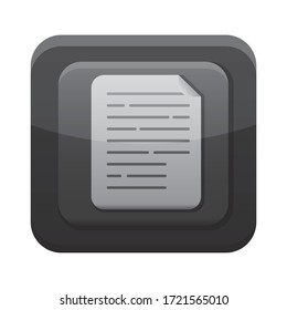 document app button menu isolated icon vector illustration design