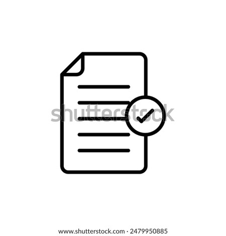 Document Approval Icon Ideal for Paperwork Management