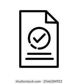 Document Approval Icon Perfect for Legal Services