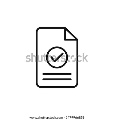 Document Approval Icon Perfect for Legal Services