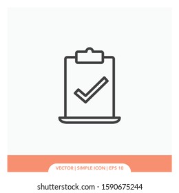 Document approve Icon Vector Illustration