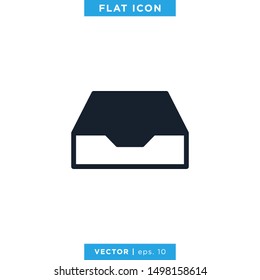 Document Archive Storage Icon Vector Design Template