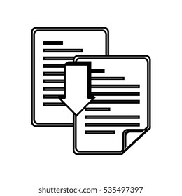 document with arrow download