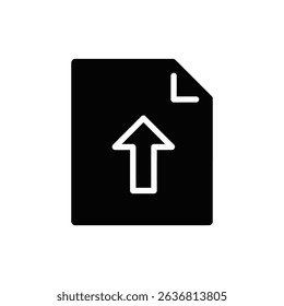 Document with Arrow Pointing Up Growth Icon for Business Strategy