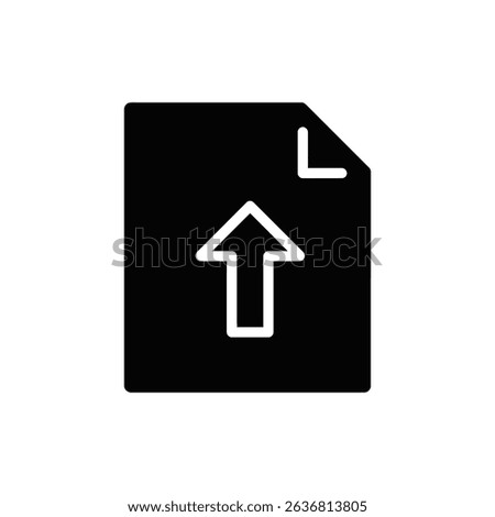 Document with Arrow Pointing Up Growth Icon for Business Strategy