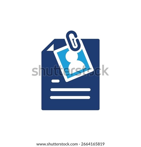 document attachment colored icon symbol of work vector design good for web or mobile app