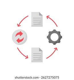 Document automation Vector icon which can easily modify or edit 
