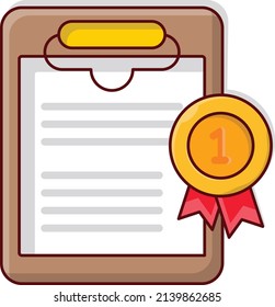 document badge Vector illustration on a transparent background.Premium quality symmbols. vector line flat  icon for concept and graphic design.