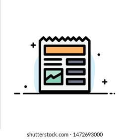 Document, Basic, Ui, Picture  Business Flat Line Filled Icon Vector Banner Template
