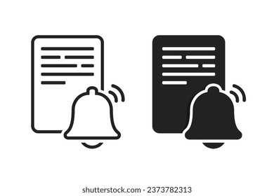 Símbolo del timbre del documento. Vector de ilustración