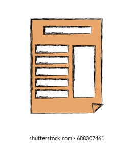 Document with bent corner