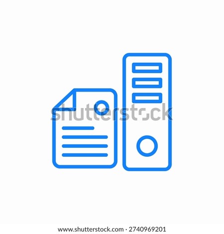 document binder icon sign vector