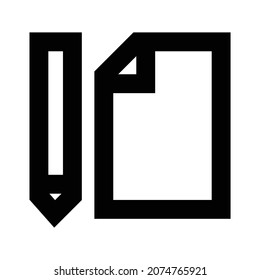 Document Bold Outline Vector icons that can easily modify

