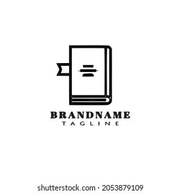 document book logo template icon design black modern isolated vector illustration