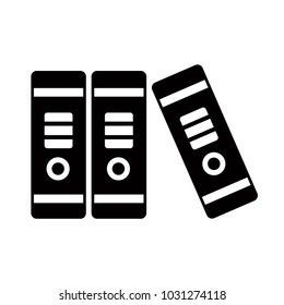 document - books keeping - files - accounting icon vector