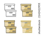 document boxes set of strokes and fill