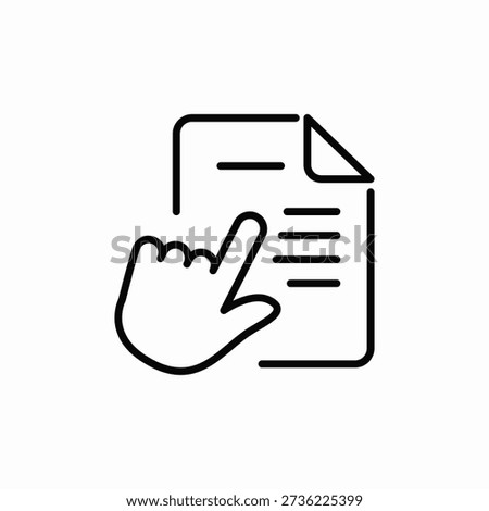 document browse icon sign vector