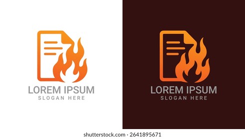 Document Burning Fire Emblem of Destruction and Data Loss