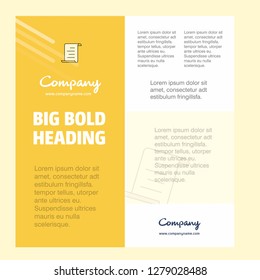 Document Business Company Poster Template. with place for text and images. vector background