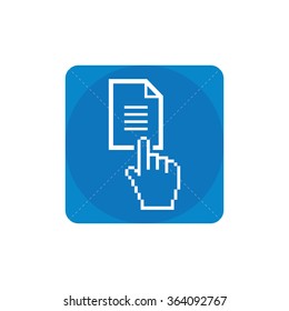 document button icon, on white background