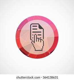 document button icon, on white background