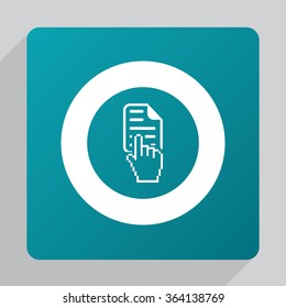document button icon, on white background