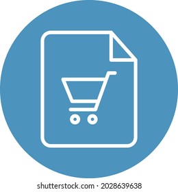 Document cart Isolated Vector icon which can easily modify or edit

