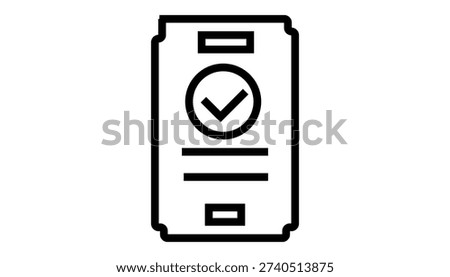 Document or Certificate Icon with a Checkmark in a Circle Keywords document, certificate, icon, checkmark, tick, mark, circle, approval, confirmation, success, agreement, validation, record.eps