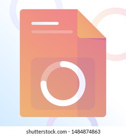 document chart icon file increase