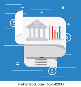 document with chart and statistics