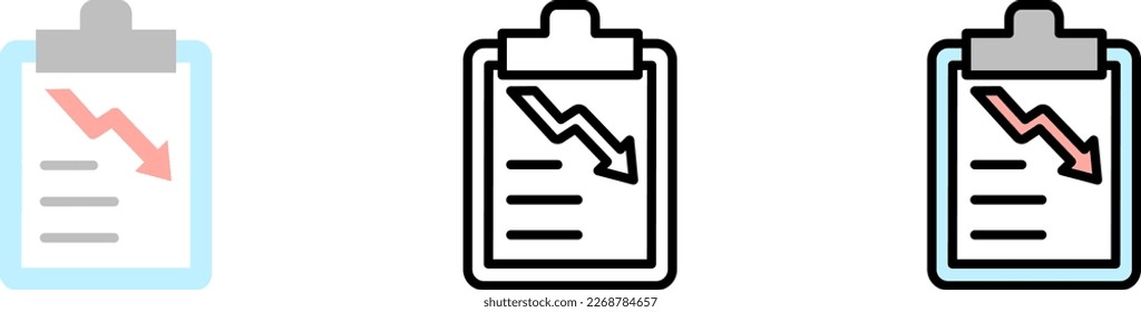 document chat arrow vector icon in different styles. Line, color, filled outline