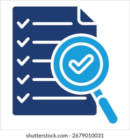 Document Check Icon Element For Design