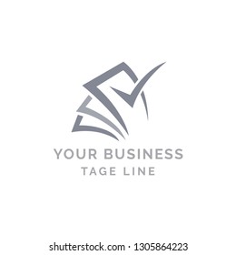Document check logo design. checklist vector icon, check mark icon, flat design best vector checklist illustration