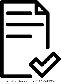 document with check mark icon