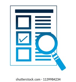 document check mark magnifying glass