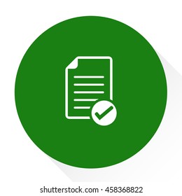 document with Check mark sign icon