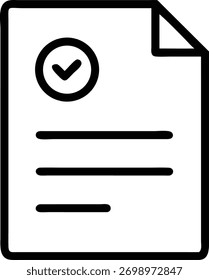 A document with a check mark is a visual representation of approval, completion, or verification. It is often used in business, education, and personal contexts.