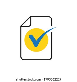 Document checklist icon design. vector illustration