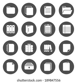 Document Circle Icons