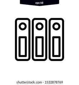 Document clip board paper outline icon vector illustration logo template. eps10