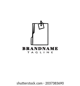 diseño de icono de plantilla de logotipo de clip con ilustración vectorial moderna