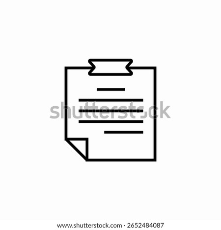 document clipboard notes icon sign vector