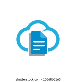 Document Cloud Logo Icon Design