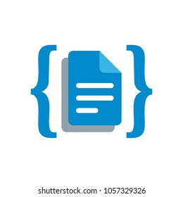 Document Code Logo Icon Design
