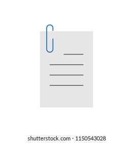Document color icon, vector illustration design. Communication collection.