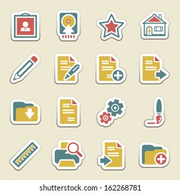 Document color icons.