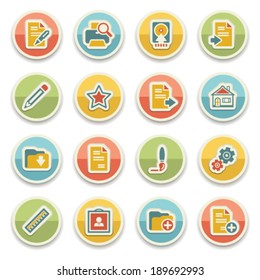 Document color icons.